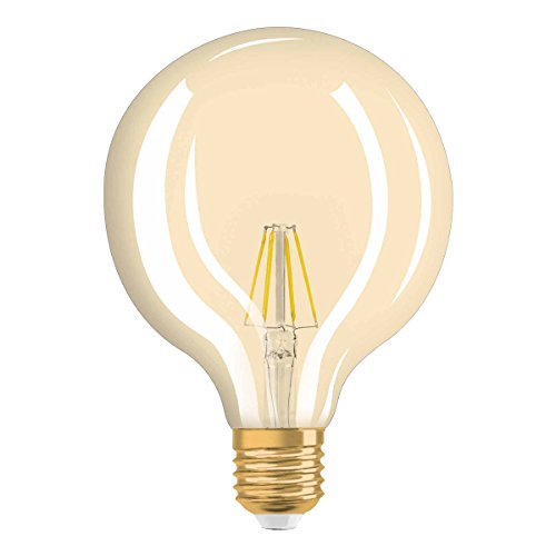 Osram LED Vintage Edition 1906, LED Lampe in Ballform mit E27- Sockel, Dimmbar, Ersetzt 54 Watt, Klar, Warmweiß, 1er- Pack 4052899972698